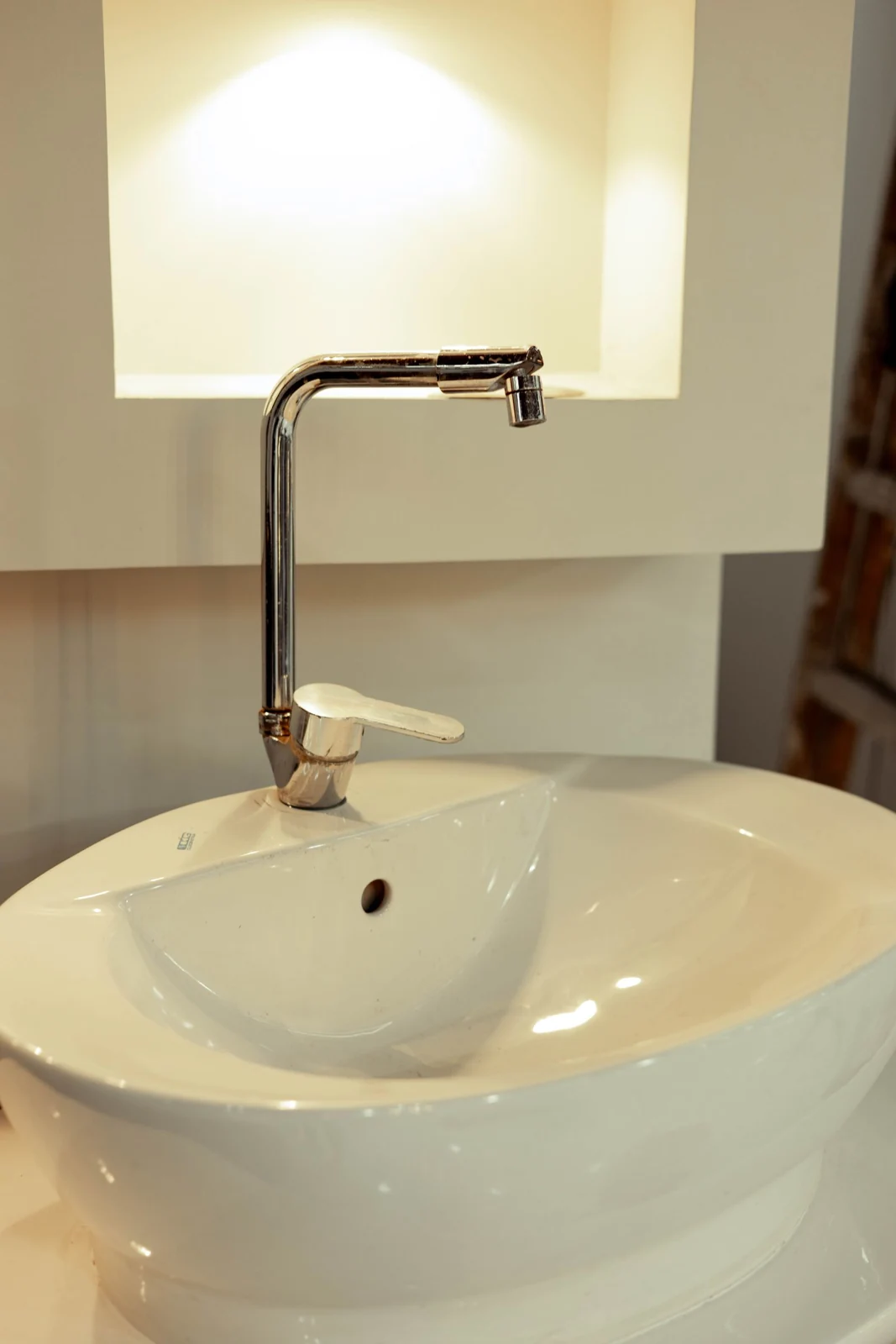 Bathroom basin and tap